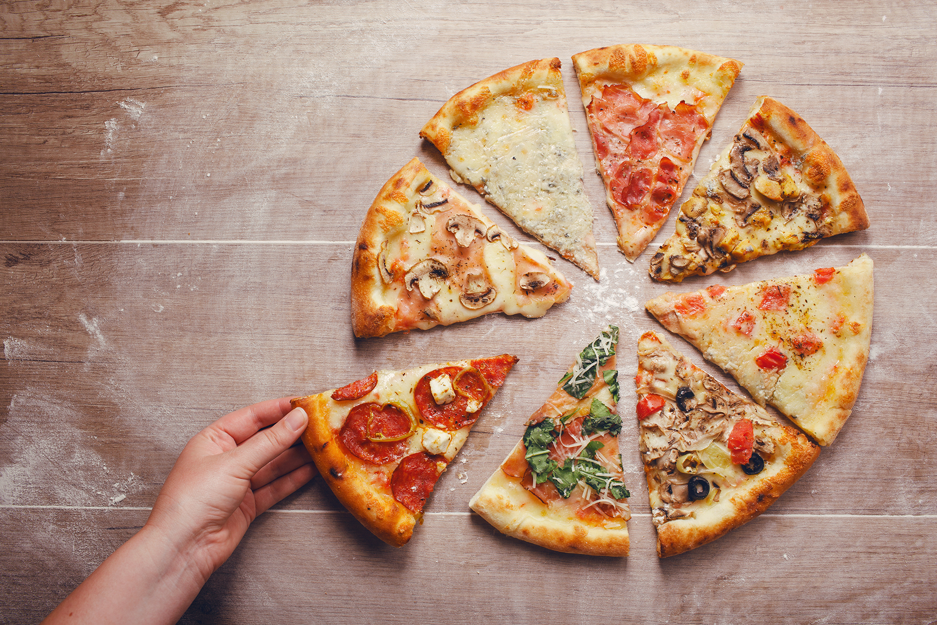 pizza's van Pizzeria Grillroom Atlantis